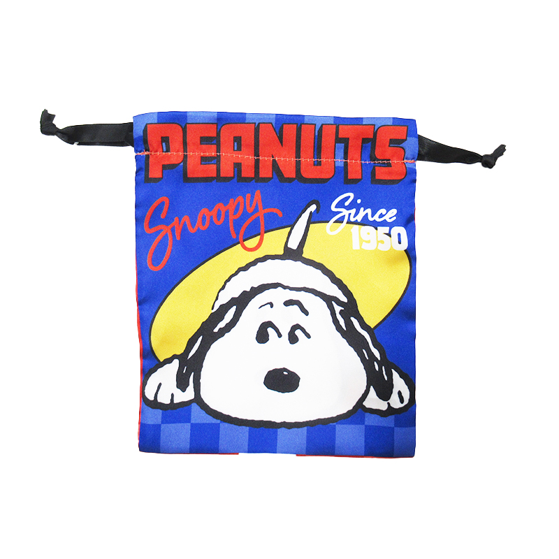PEANUTS リボン巾着 フェイス